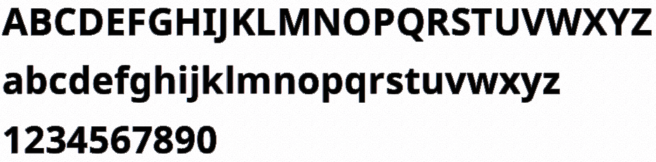 Font Unpad Sans Bold