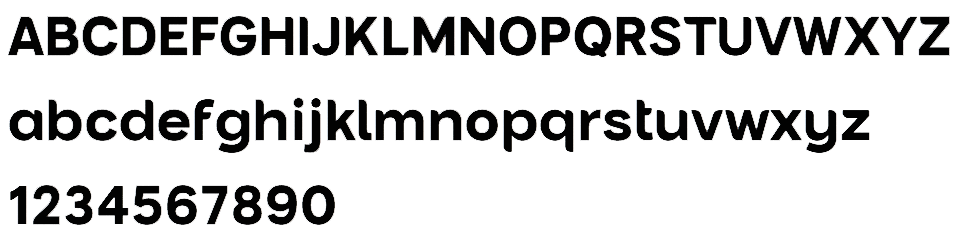 Font Unpad Sans Bold